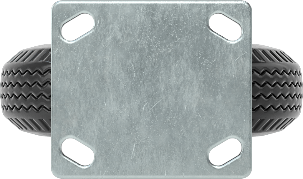 Rigid 8" Çap x 2-3/8" Genişlikte Kauçuk Tekerlekli