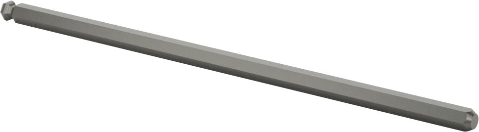 Bilyalı Uçlu Tornavida Mili, 5 mm Altıgen Ölçü, 5-13/16" Toplam Uzunluk