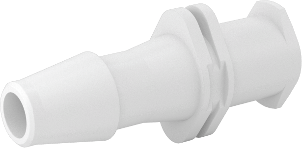 Hava ve Su için Plastik Luer Lock Tüp Bağlantısı, Naylon Soketler, 5/32" Boru İç Çapı için Tırnaklı, Beyaz