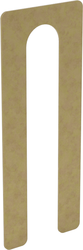 1008-1010 Karbon Çelik Oluklu Şim, Anma Ölçüsü Ash105, 65 mm Uzunluk, 0.5 mm Kalınlık — 0.5 mm, 10.5 mm, 25 mm