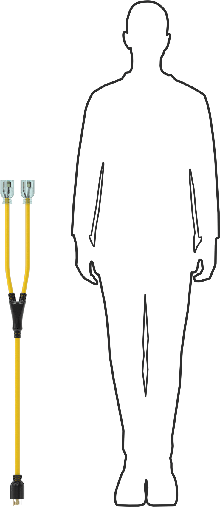 NEMA L14-30 Fiş x NEMA 5-20 Priz Adaptörü