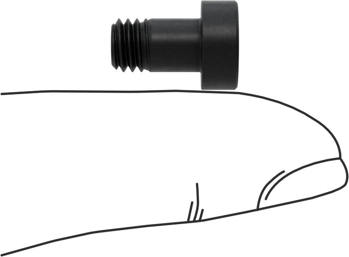 Alaşımlı Çelik Düşük Profilli Alyan Başlı Vida, Girintili Altıgen, Siyah Oksit 10.9 Çelik, M6 x 1mm, 10 mm Uzunluk