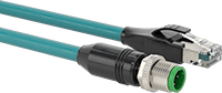 Ethernet Kablosu, D Kodlu M12 x RJ45 Fişli