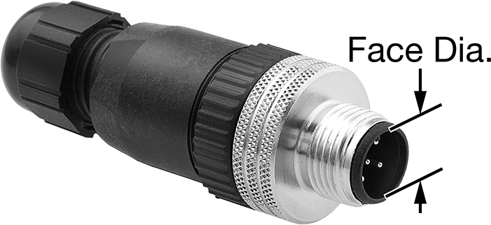 Vidalı Mikro M12 Konektör, Fiş