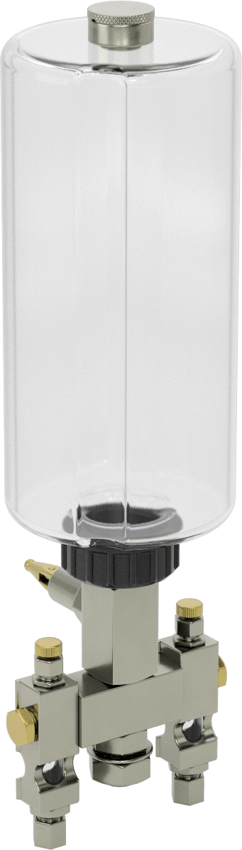 Çoklu Çıkışlı Yağ Dağıtıcı, 2 Çıkış, 1/4" Boru Dış Çapı için, 1 qt. Kapasite
