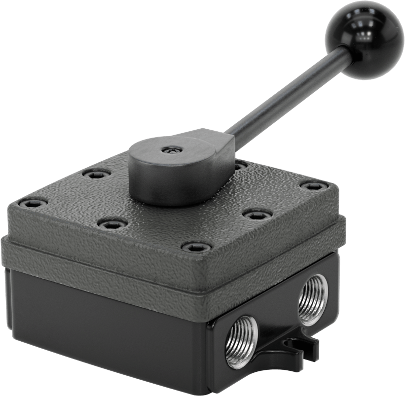 İki Eylemli Hava Yön Kontrol Valfi, Tam Kapatmalı, 1/2 NPT Giriş x Çıkış, 0-150 PSI