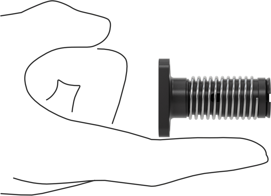 3/8"-40 Diş Boyutu Ultra Hassas Kılavuz Vida için Yaylı Flanşlı Somun