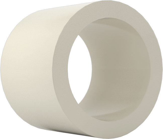Kuru Çalışan Yağ Dolgulu Naylon Burçlu Yatak, 3/8" Mil Çapı ve 1/2" Muhafaza İç Çapı için, 3/8" Uzunluk
