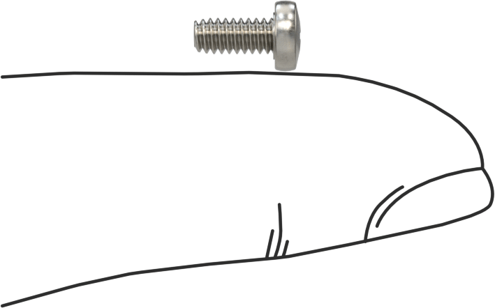 410 Paslanmaz Çelik Hızlı Kurulum Diş Açma Vidaları, Yumuşak Metal için, 4-40 Diş Boyutu, 1/4" Uzunluk