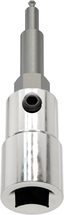 Bilyalı Uçlu Altıgen Uç Soketi, 1/4" Kare Tahrik, 1.5 mm Tahrik Boyutu