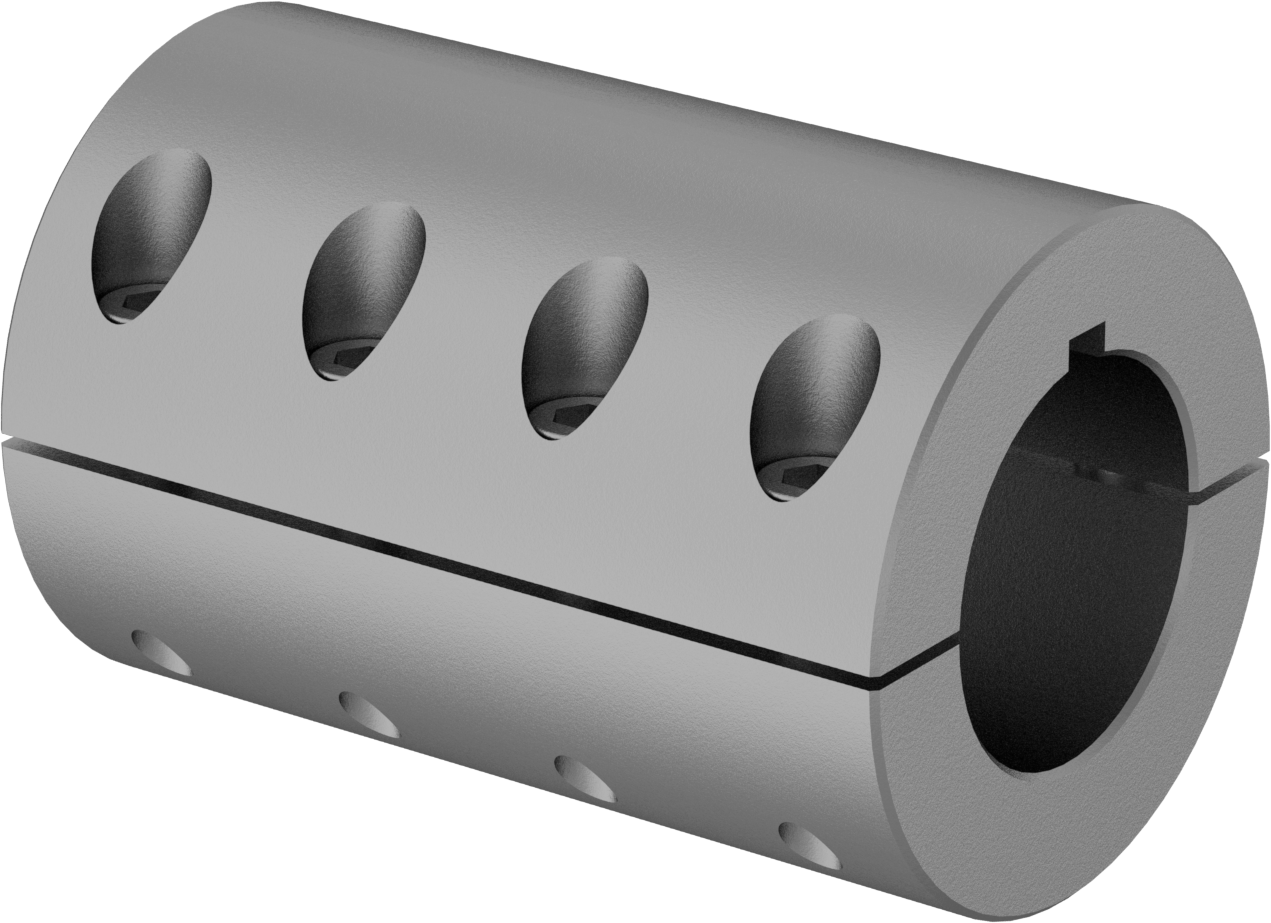 Step-Down İki Parçalı Mil Kaplini, Kamalı Mil için, 76 mm Dış Çap
