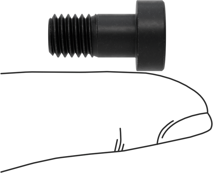 Alaşımlı Çelik Düşük Profilli Alyan Başlı Vida, Girintili Altıgen, Siyah 10.9 Çelik, M8 x 1.25mm, 16 mm Uzunluk