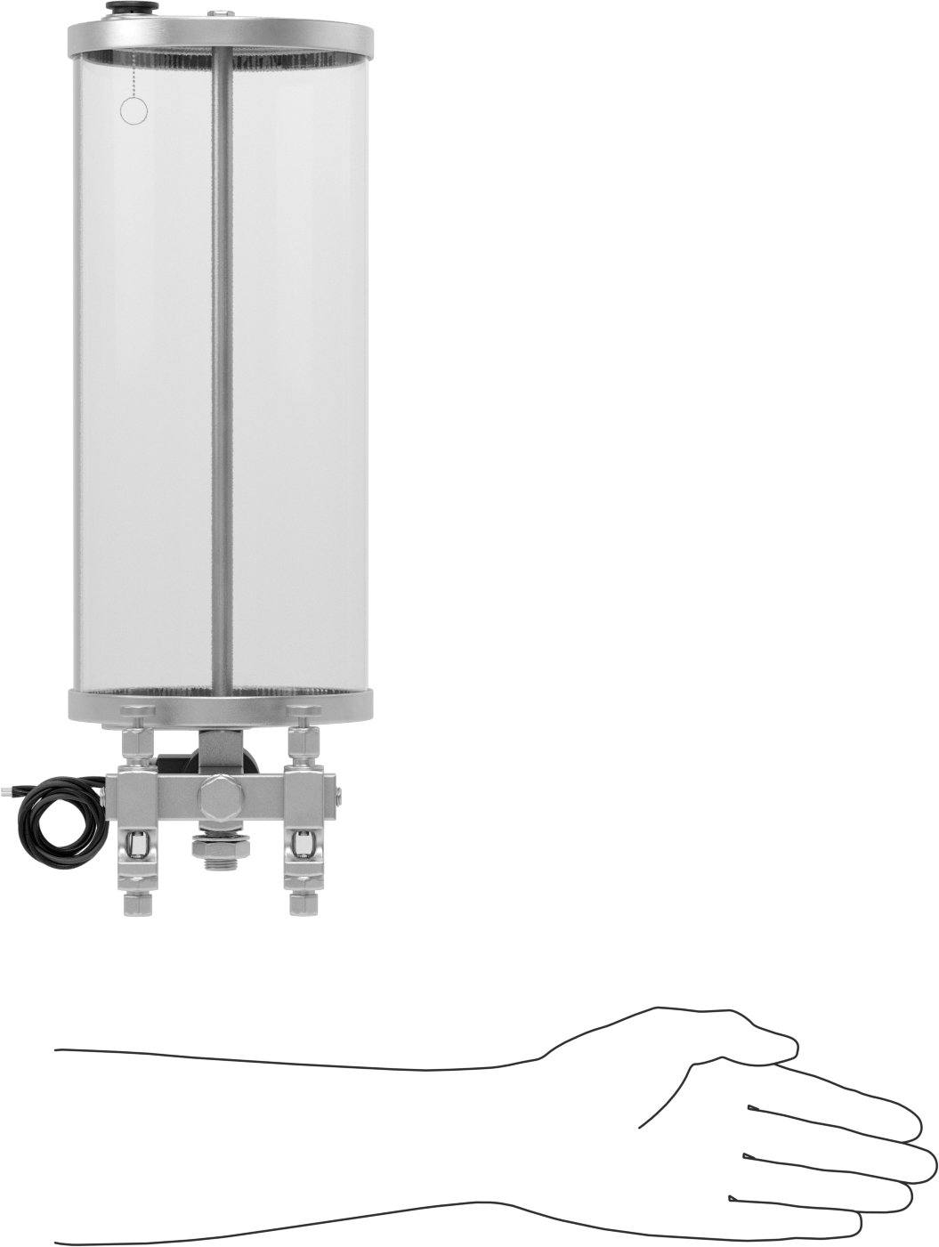 Akış Ayar Valfli Yağ Dağıtıcı, Elektrikle Çalışan, 2 Çıkış, 128 oz. Kapasite, 24V DC