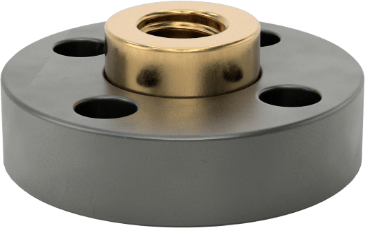 Hassas Flanşlı Somun, M10 x 2 mm Kılavuz Vida için Diş