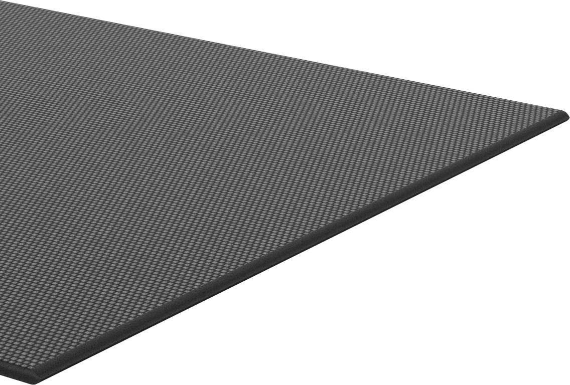 Ultra Hava Koşullarına Dayanıklı EPDM Köpük Levha, Çapraz Dokulu, Orta, 3/16" Kalınlık, 36 inç Genişlik — 3/16", Düz, 36"