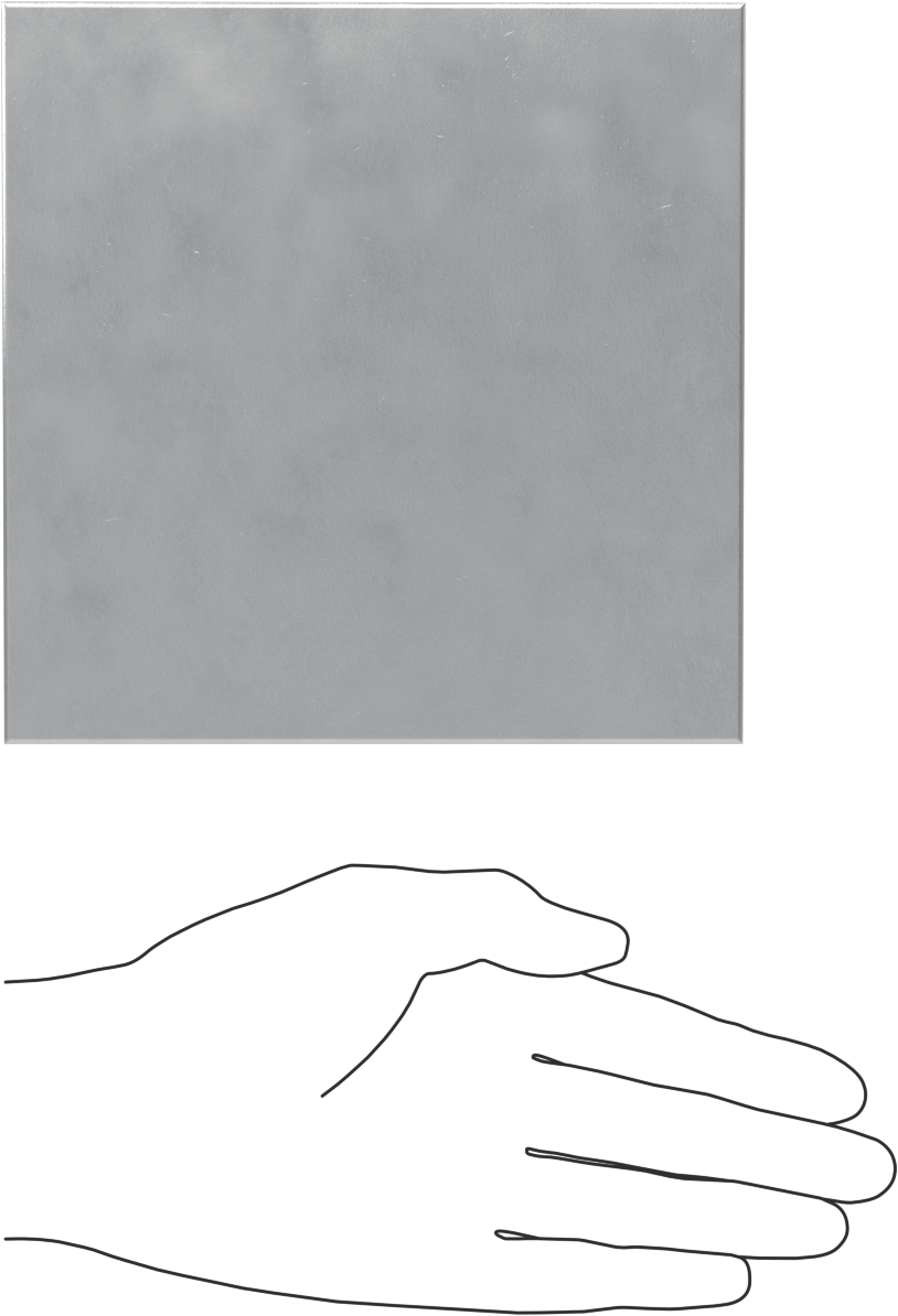 Yorulmaya Dayanıklı 7050 Alüminyum, 1/2" Kalınlık, 6" x 6"