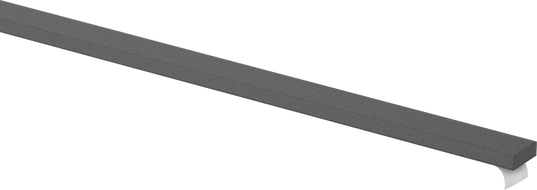 Süper Yastıklama Polietilen Köpük Şerit, Yapışkan arka yüz, Ekstra Yumuşak, 3/8" Genişlik, 1/8" Kalınlık, Siyah