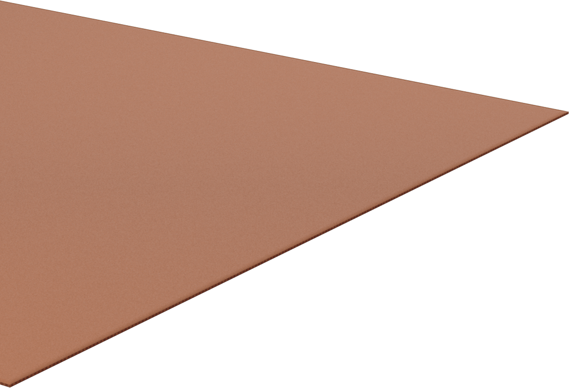Kolay İşlenebilir Garolite LE Levha, 12" Genişlik x 12" Uzunluk, 1/32" Kalınlık