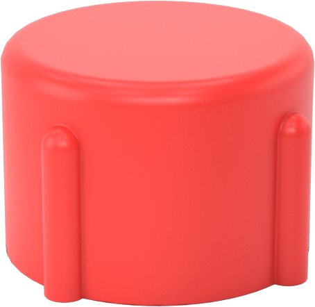 Polietilen Vidalı Kapaklar, 3/4 NPT — -, Vida Takma, Plastic, Polyethylene