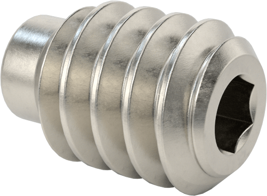 Uzatılmış Uçlu Setskur, 18-8 Paslanmaz Çelik, 2-56 Diş, 1/8" Uzunluk