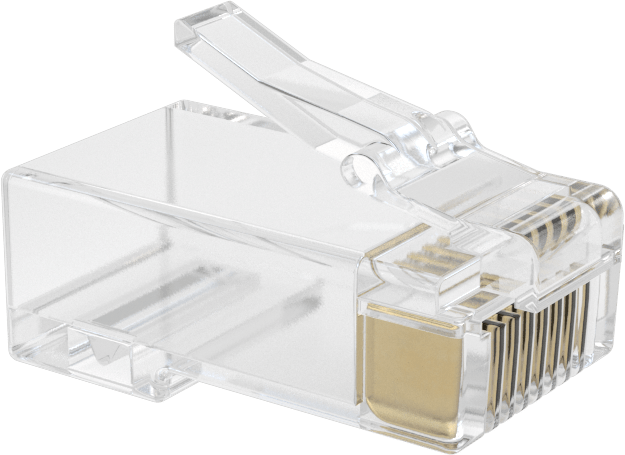Korumasız, Kolay Kurulumlu Sıkmalı RJ45 Konektörler, Korumasız, Kategori 3 için, 5, 5E