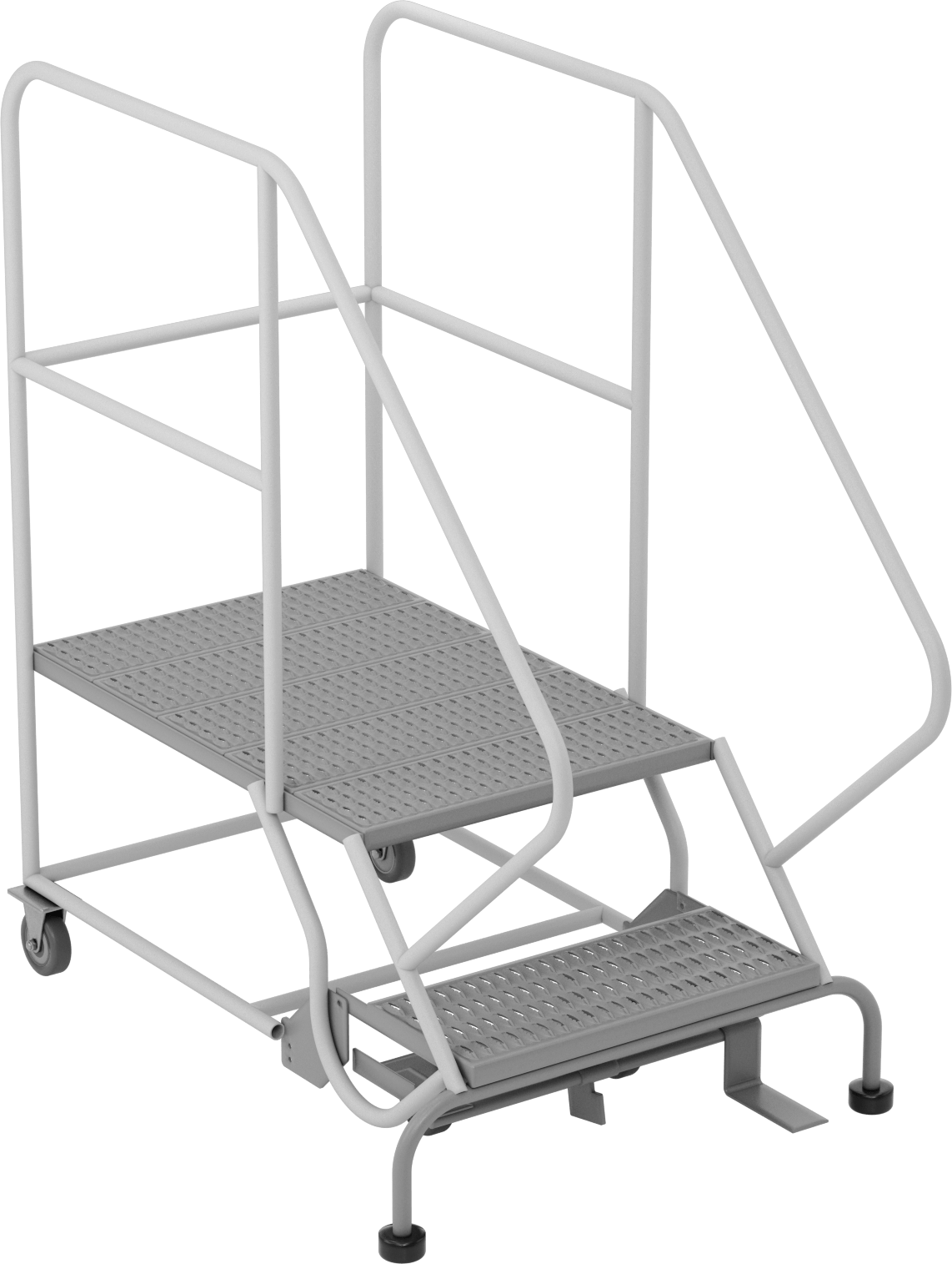 Yuvarlanan Çalışma Platformu, Gri Toz Boyalı Çelik, 56" Yükseklik x 34" Genişlik x 54" Derinlik Toplam — 2, ANSI/ASSP A1264.1, ANSI/ASSP…