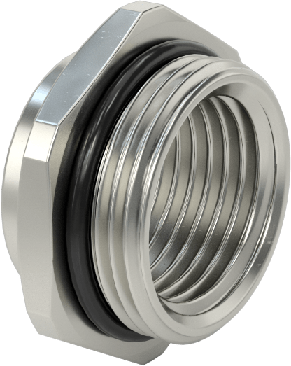 Dişli Adaptör, Nikel Kaplı Pirinç, 1/2 NPT Dişi - M25 Erkek — M25, Metric, NPT, Conduit, Cord Grip, Electrical Box