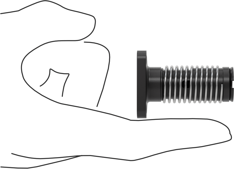 Ultra Hassas Kılavuz Vida için Yaylı 3/8"-10 Diş Boyutu Flanşlı Somun