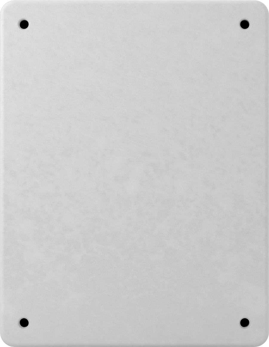 Su Geçirmez Fiberglas Muhafaza, Şeffaf Menteşeli Kapak ve Montaj Delikleri, 7.5" x 9.5" x 5"