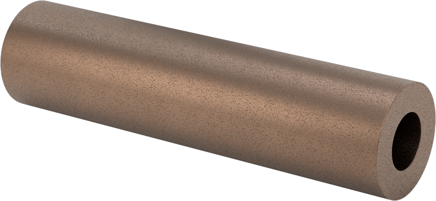 Yüksek Sıcaklık Grafit Dolgulu 841 Yatak Bronzu Tüp, 1/4" Duvar Kalınlığı, 1" Dış Çap