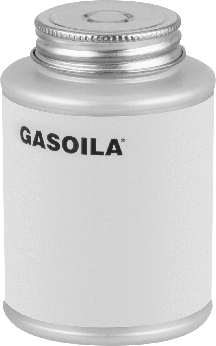 PTFE İçeren Sertleşmeyen Diş Sızdırmazlık Maddesi, Gasoila GE08, 8 FL. oz Fırçalı Kapaklı Kutu — Pipe, ABS, Acrylic Plastic, Aluminum, Br…