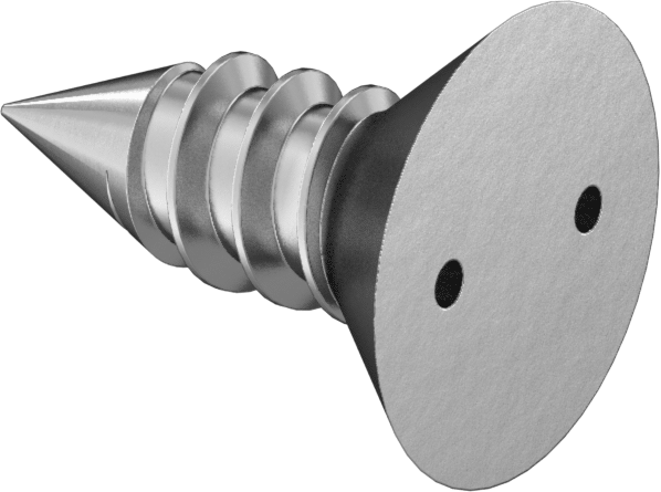 Delikli Anahtar Havşa Başlı Vidalar, Sac Metal için, 18-8 Paslanmaz Çelik, 10 Numaralı Boyut, 1/2" Uzunluk