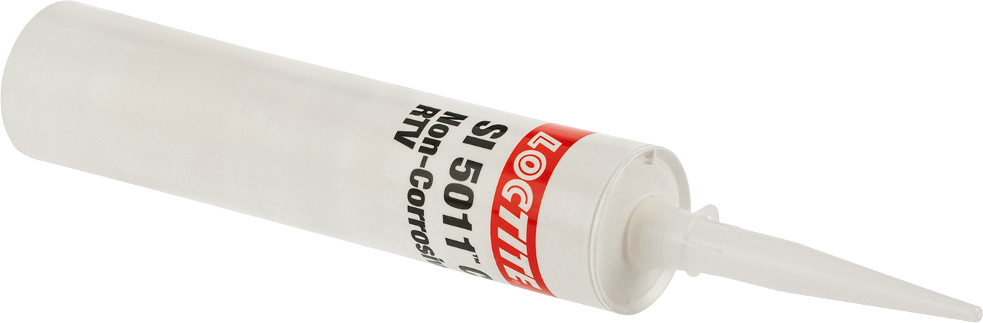 Paslanma ve Aşınmaya Dayanıklı Silikon Kauçuk Sızdırmazlık Maddeleri, Loctite® Si 5011 CL, 10.1 FL. oz. Kartuş, Şeffaf