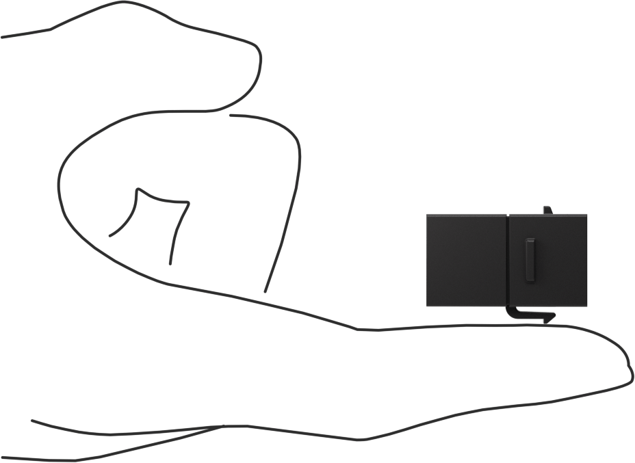 RJ45 Adaptörü, Keystone Duvar Plakaları için, Siyah, Kategori 5E
