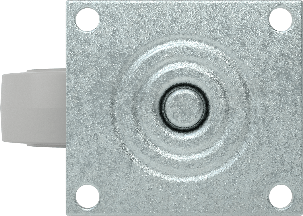 5-1/2" x 5" Montaj Plakalı Tekerlek, Samson, 6 inç Çapında Gri Kauçuk Tekerlekli Döner Tekerlek