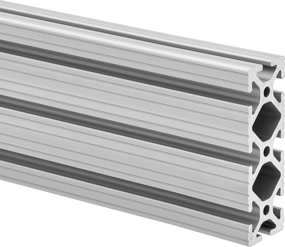 T-Yivli Çerçeve Rayı, Üçlü Ray, Gümüş, 3" Yükseklik x 1" Genişlik — 3", Gümüş, 1"