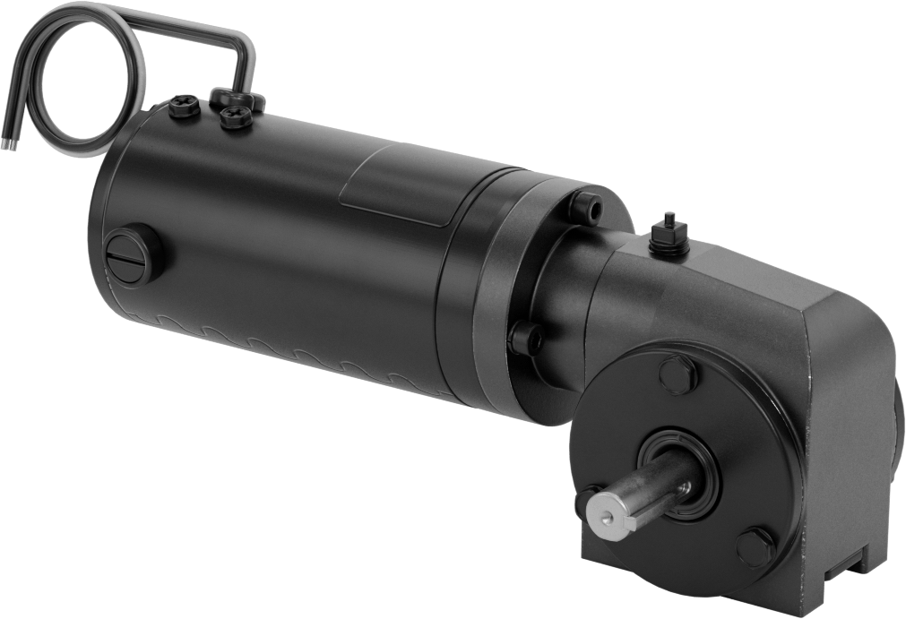 Dik Açılı DC Dişliotor, 1/17 hp, 22 inç-lbs Torkta 42 rpm
