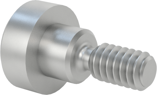 18-8 Paslanmaz Çelik Hassas Omuzlu Vida, 3 mm Omuz Çapı, 2 mm Omuz Uzunluğu, M2 x 0.4 mm Diş