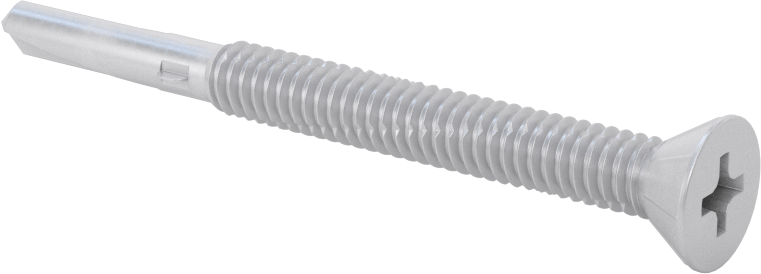 Paslanmaz Çelik Delme Vidası, Ahşap-Metal, 1/4" Boyut, 2.81" Uzunluk