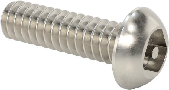 Asimetrik Sürgülü Başlı Vidalar, Kurcalamaya Dayanıklı, 6-32 Diş, 1/2" Uzunluk