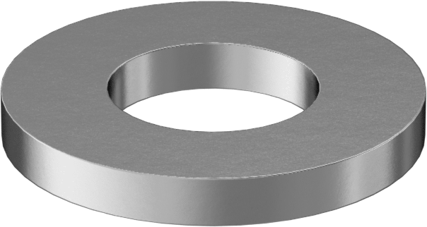 Çinko Kaplamalı Çelik ASME Pul, 8 numaralı vida boyutu için, Dar ASME Tanımı — 0.375", Çelik, Düz