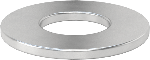 Alüminyum Pullar, Büyük Boy, 3/8" Vida Boyutu için, 0.406" İç Çap, 0.875" Dış Çap