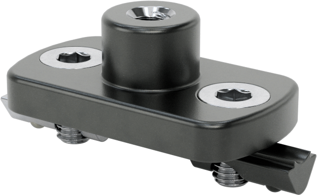 T-Yivli Çerçeveleme için M6 Dişli Montaj Tabanı — Çelik, M6 × 1mm, M6