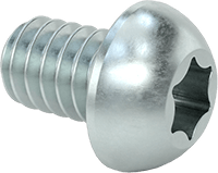 Çinko Kaplı Çelik Düğme Başlı Torx Vidaları, Sınıf 8.8