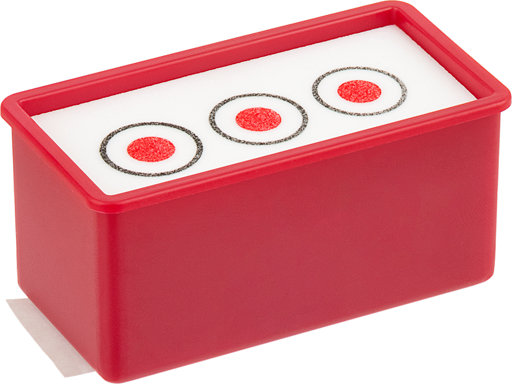 Şırınga İğneleri ve Şırıngalar için Kesici Uç Tutucu, 3 Şırınga için, 1-1/2" Yükseklik x 3" Genişlik x 1-1/2" Derinlik