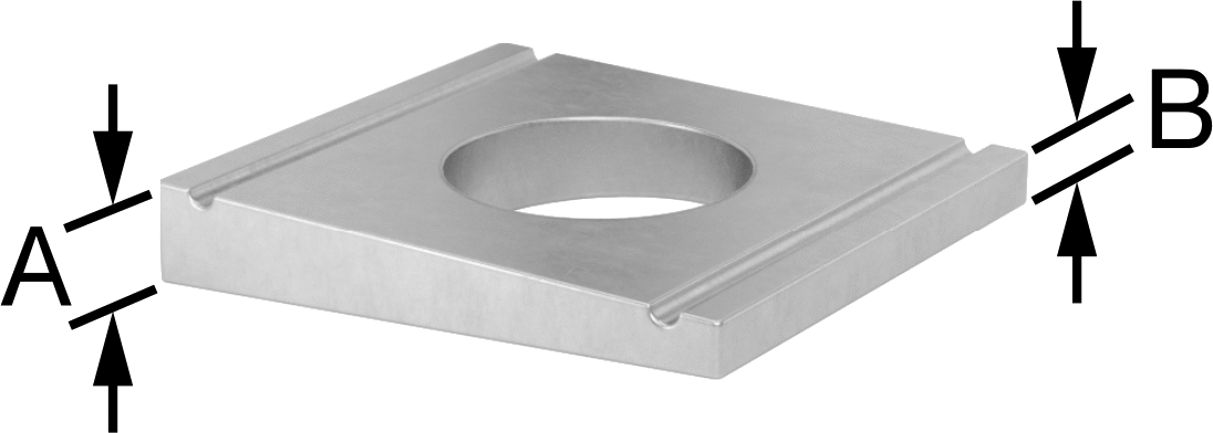 U-Kanalları için Dengeleme Pulları, M8 Vida Boyutu için, 9.0 mm İç Çap