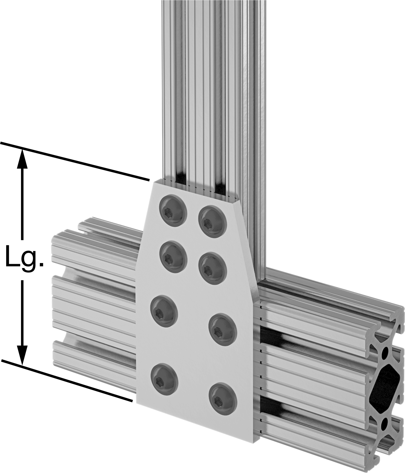 Extended Flush Reducer Bracket for Double and Quad Rails