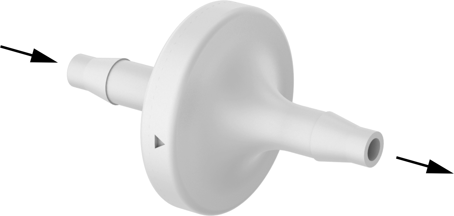 Çekvalf, Yüksek Çevrimli, Polikarbonat Gövde, 1/8" Boru İç Çapı için