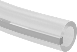 Kimyasallar için Aşırı Sıcaklık PTFE Boru, Çizgili Yarı Şeffaf