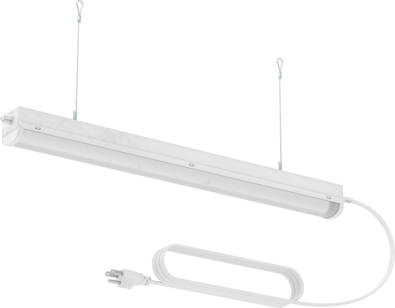 Takılabilir Tavan Işığı, Tavana/Duvara Montaj, 23-1/8" Uzunluk x 1-7/8" Genişlik Toplam